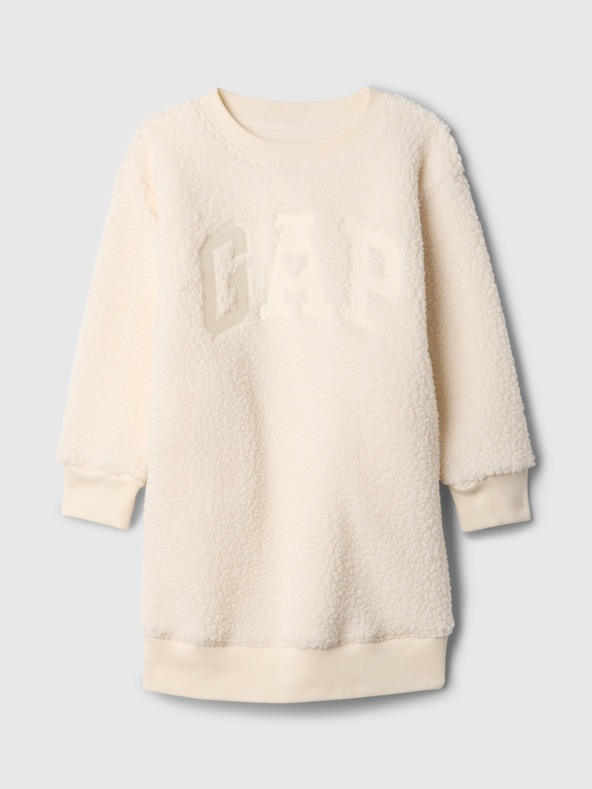 GAP Бебешка суитшъртена рокля с лого GAP