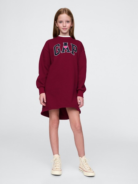 GAP Детска суитшърт рокля с лого GAP