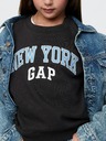 GAP Бебешки суитшърт с голям размер и лого GAP