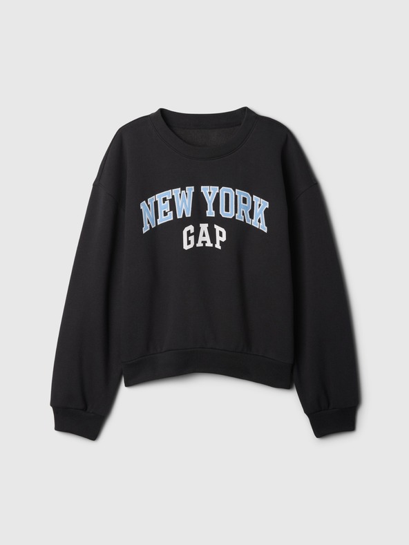 GAP Бебешки суитшърт с голям размер и лого GAP