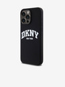 DKNY Течен силиконов капак с арковидно лого MagSafe за iPhone 12/12 Pro Black DKNY