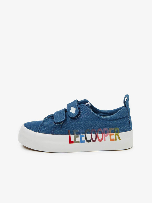 Lee Cooper Сини детски маратонки с шарка Lee Cooper