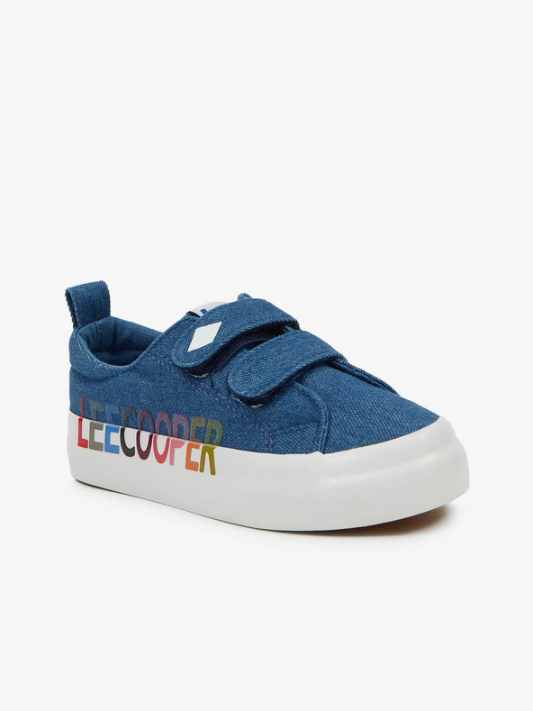 Lee Cooper Сини детски маратонки с шарка Lee Cooper