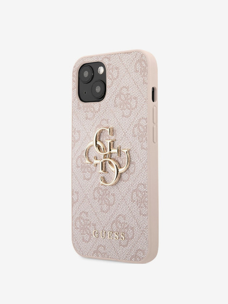 Guess Guess PU 4G Metal Logo Back Cover за iPhone 13 Pink
