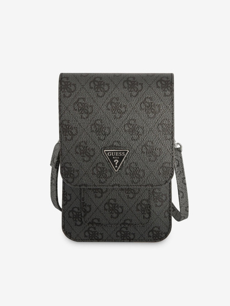 Guess Guess PU 4G Триъгълна чанта за телефон с лого Guess PU 4G Black