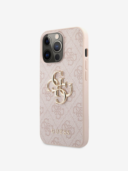 Guess Guess PU 4G Metal Logo Back Cover за iPhone 13 Pro Max Pink