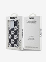 DKNY PC/TPU Заден капак с кариран десен за iPhone 14 Pro Max Black DKNY
