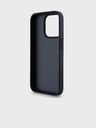 DKNY PU Leather Repeat Pattern Tonal Stripe Back Cover за iPhone 15 Pro Max Black DKNY