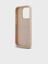 DKNY PU Leather Repeat Pattern Tonal Stripe Back Cover за iPhone 14 Pro Max Pink DKNY
