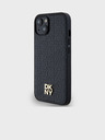 DKNY PU Кожа с повтарящ се модел Stack Logo Magsafe заден капак за iPhone 15 Black DKNY