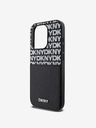 DKNY PU Leather Repeat Pattern Card Pocket Back Cover за iPhone 15 Pro Max Black DKNY