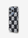DKNY PC/TPU кариран заден капак за iPhone 15 Pro Max Black DKNY