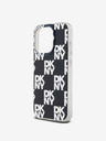 DKNY PC/TPU кариран заден капак за iPhone 15 Pro Max Black DKNY
