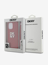 DKNY PU Leather Stack Logo Wrist Strap Back Cover за iPhone 15 Pro Max Red DKNY