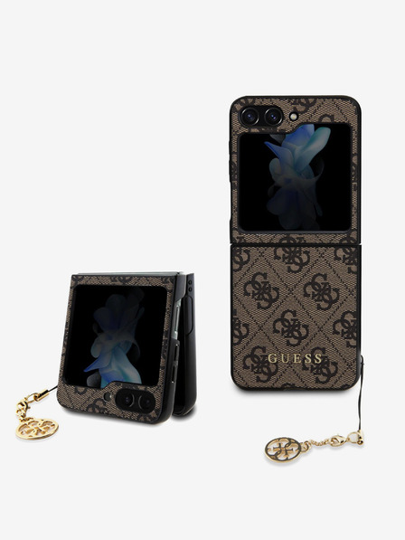 Guess Guess Заден капак 4G Charm за Samsung Galaxy Z Flip 5 Brown