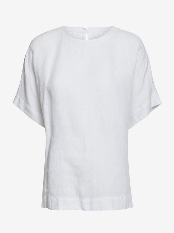 Marks & Spencer Бяла дамска блуза с лен Marks & Spencer