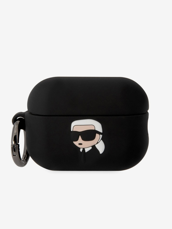 Karl Lagerfeld 3D лого NFT Karl Head Силиконов калъф за Airpods Pro 2 Black Karl Lagerfeld