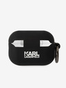 Karl Lagerfeld 3D лого NFT Karl Head Силиконов калъф за Airpods Pro 2 Black Karl Lagerfeld