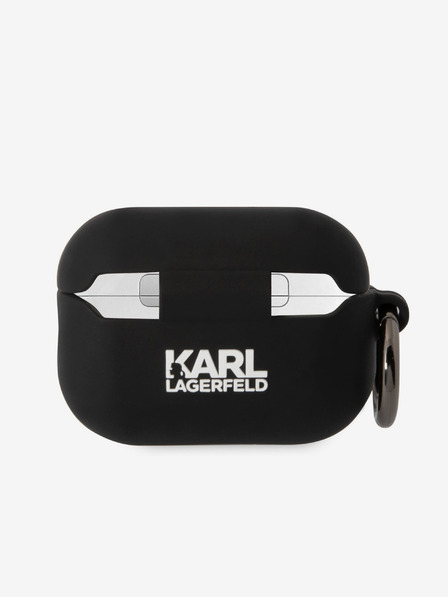 Karl Lagerfeld 3D лого NFT Karl Head Силиконов калъф за Airpods Pro 2 Black Karl Lagerfeld