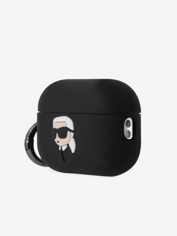 Karl Lagerfeld 3D лого NFT Karl Head Силиконов калъф за Airpods Pro 2 Black Karl Lagerfeld