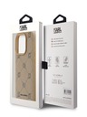 Karl Lagerfeld PU Karl Heads Pattern Magsafe Back Cover за iPhone 15 Pro Max Beige Karl Lagerfeld