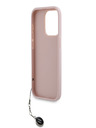 Karl Lagerfeld Karl Lagerfeld PU Saffiano Rhinestone Charm Заден капак за iPhone 15 Pro Max Pink