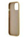 Karl Lagerfeld Набръчкан PU заден капак с подпис и лого за iPhone 15 Gold Karl Lagerfeld
