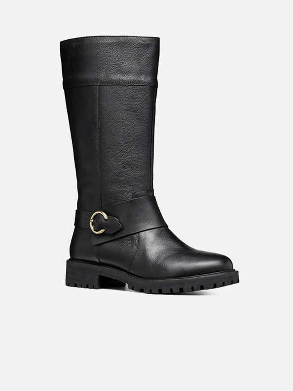 Geox Черни дамски ботуши Geox Hoara