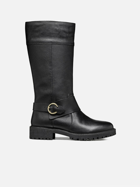 Geox Черни дамски ботуши Geox Hoara