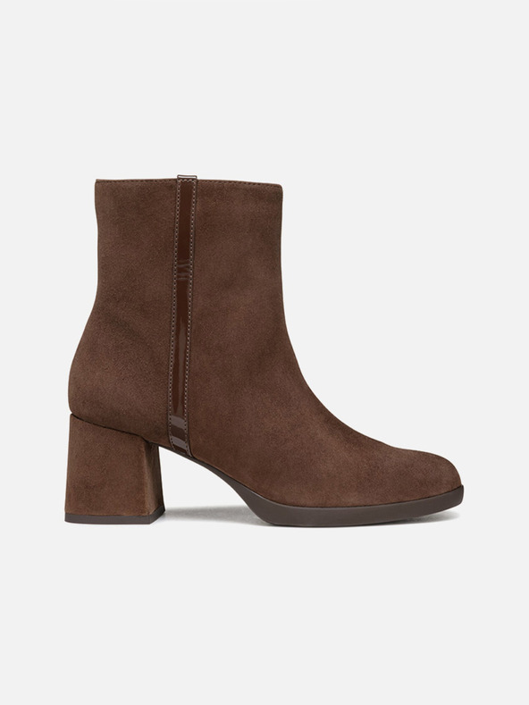 Geox Тъмнокафяви дамски ankle обувки Geox Walk Pleasure 55