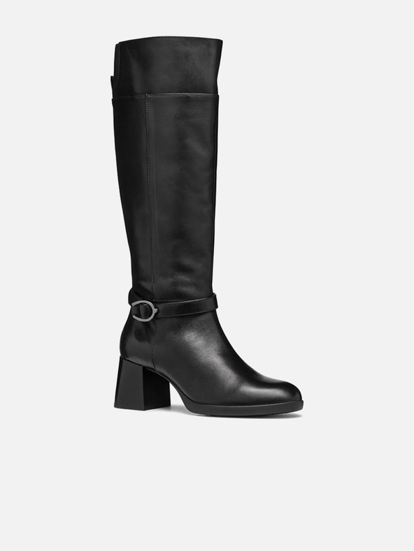 Geox Черни дамски ботуши Geox Walk Pleasure 55