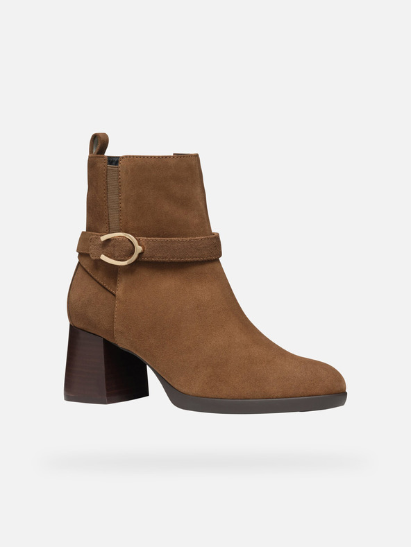 Geox Кафяви дамски ankle обувки Geox Walk Pleasure 55