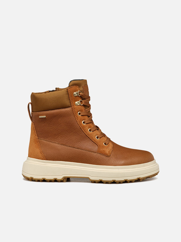 Geox Кафяви дамски ankle обувки Geox Lamide+Grip ABX