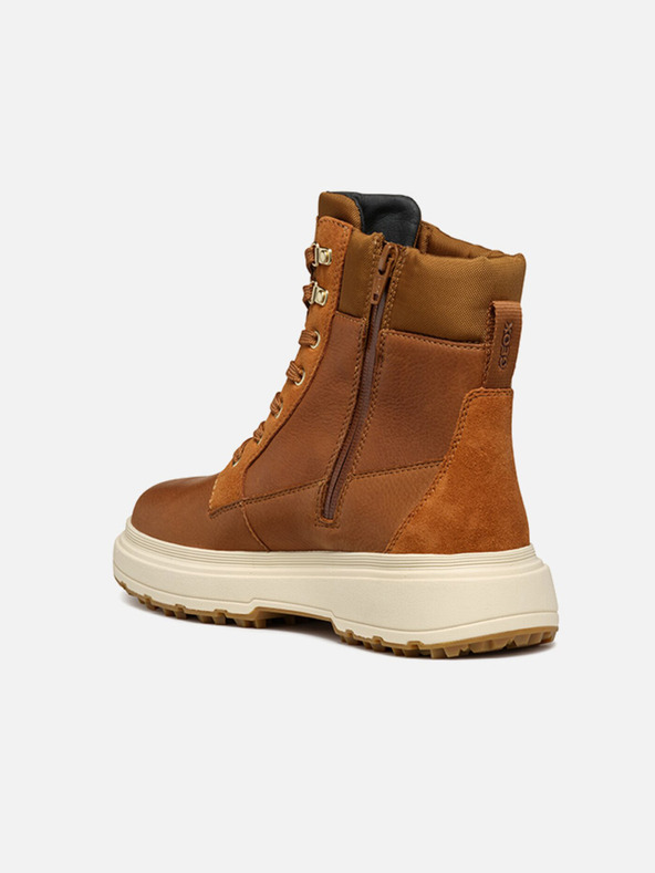 Geox Кафяви дамски ankle обувки Geox Lamide+Grip ABX