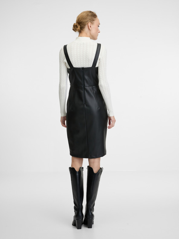 Orsay Черна дамска рокля с дължина до коляното ORSAY