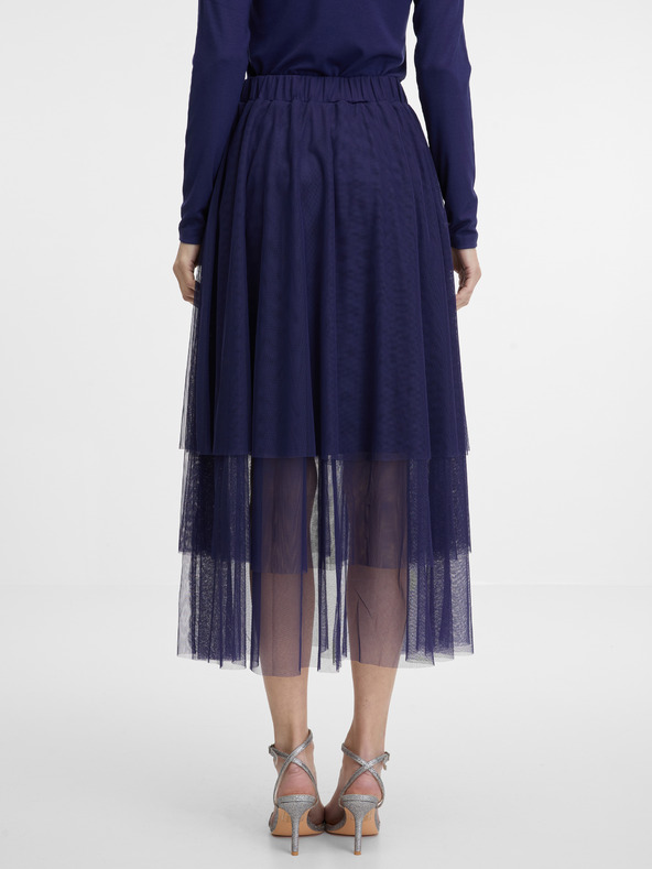 Orsay Тъмносиня дамска миди пола ORSAY