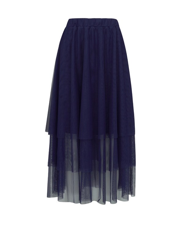 Orsay Тъмносиня дамска миди пола ORSAY