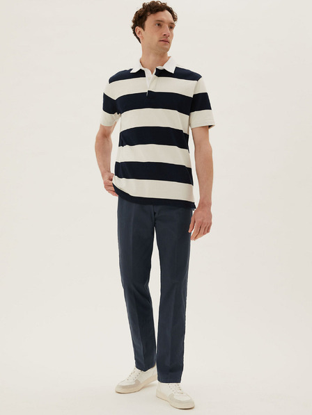 Marks & Spencer Разтегателен чино панталон Marks & Spencer тъмносин