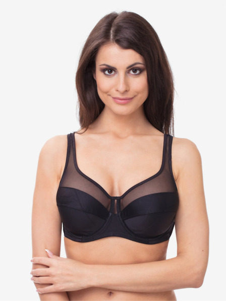 DIM Черен дамски сутиен с подплънки Dim GENEROUS CLASSIC BRA