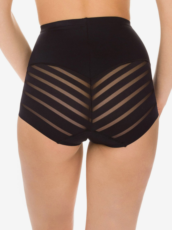 DIM Черни дамски оформящи бикини с висока талия Dim DIAMS CONTROL