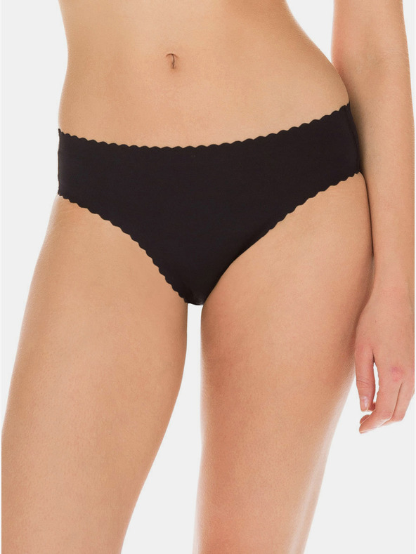DIM Черни дамски безшевни бикини Dim BODY TOUCH SLIP