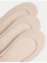 Marks & Spencer Бежови памучни педали с нисък ръст, 3 чифта Marks & Spencer