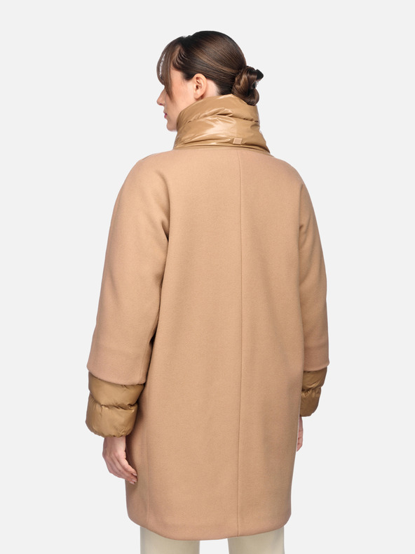 Geox Кафяво дамско палто Geox Diamanta