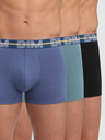 DIM Комплект от три мъжки боксерки в сиво, светлосиньо и черно Dim POWERFUL BOXERS