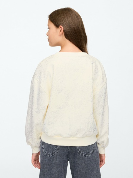 GAP Бебешки суитшърт с голям размер и лого GAP