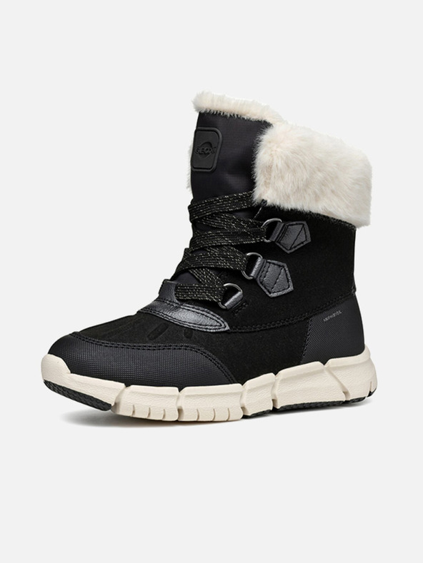 Geox Черни детски ankle обувки Geox Flexiper B AB
