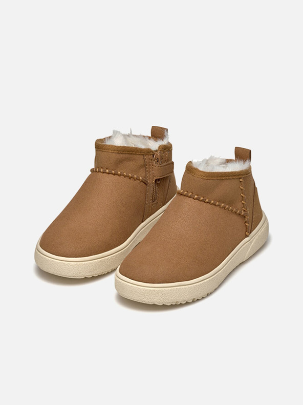 Geox Светлокафяви момичешки ankle обувки Geox Theleven