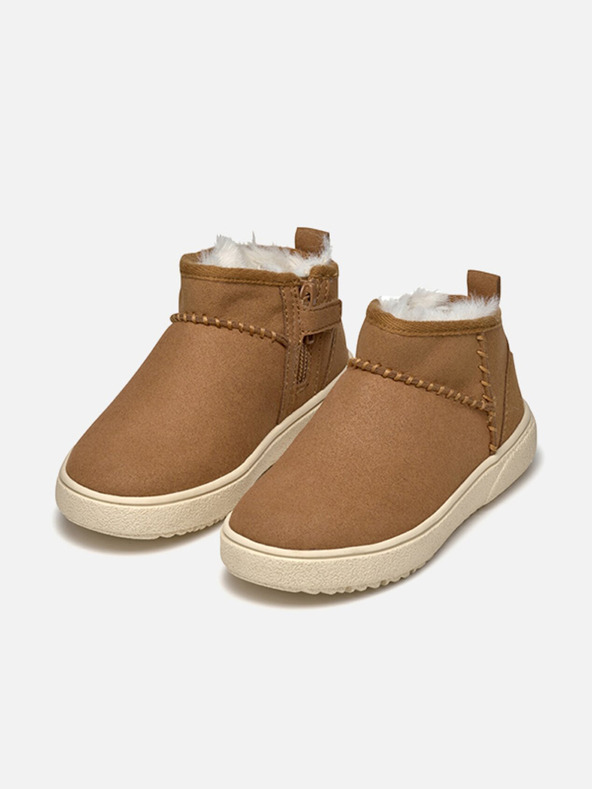 Geox Светлокафяви момичешки ankle обувки Geox Theleven