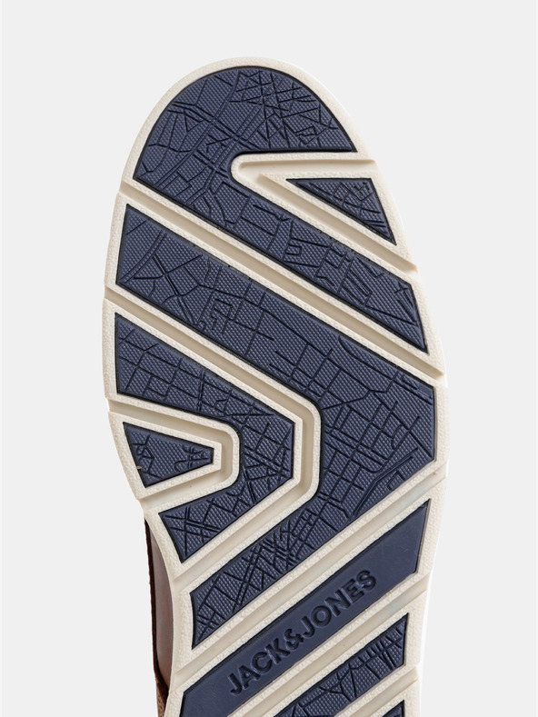 Jack & Jones Кафяви мъжки кожени боти Jack & Jones Tubar