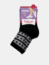 Bellinda Черни дамски чорапи с декоративни детайли Bellinda TRENDY COTTON SOCKS
